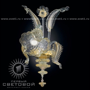 Бра Бра 87/A1 Vetri Lamp Crist/Oro
